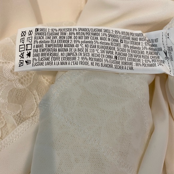 ❇️8 for $10❇️  Forever 21 Knit Bodysuit/SP,sz 2X, Ivory,NWT - Picture 6 of 7